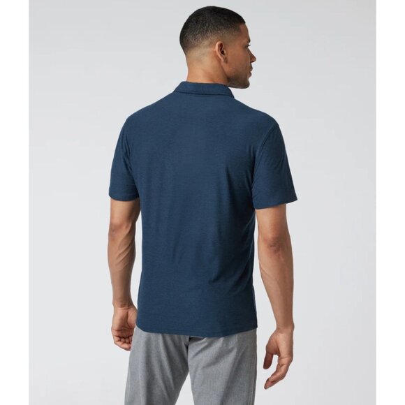 Vuori Teal Blue Strato Tech Men's XXL Performance Stretch Classic Golf Polo - Picture 2 of 10